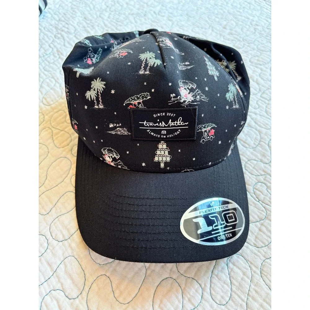 Travis Mathew Always On Holiday Tropical Christmas Flexfit 110 Snapback Hat